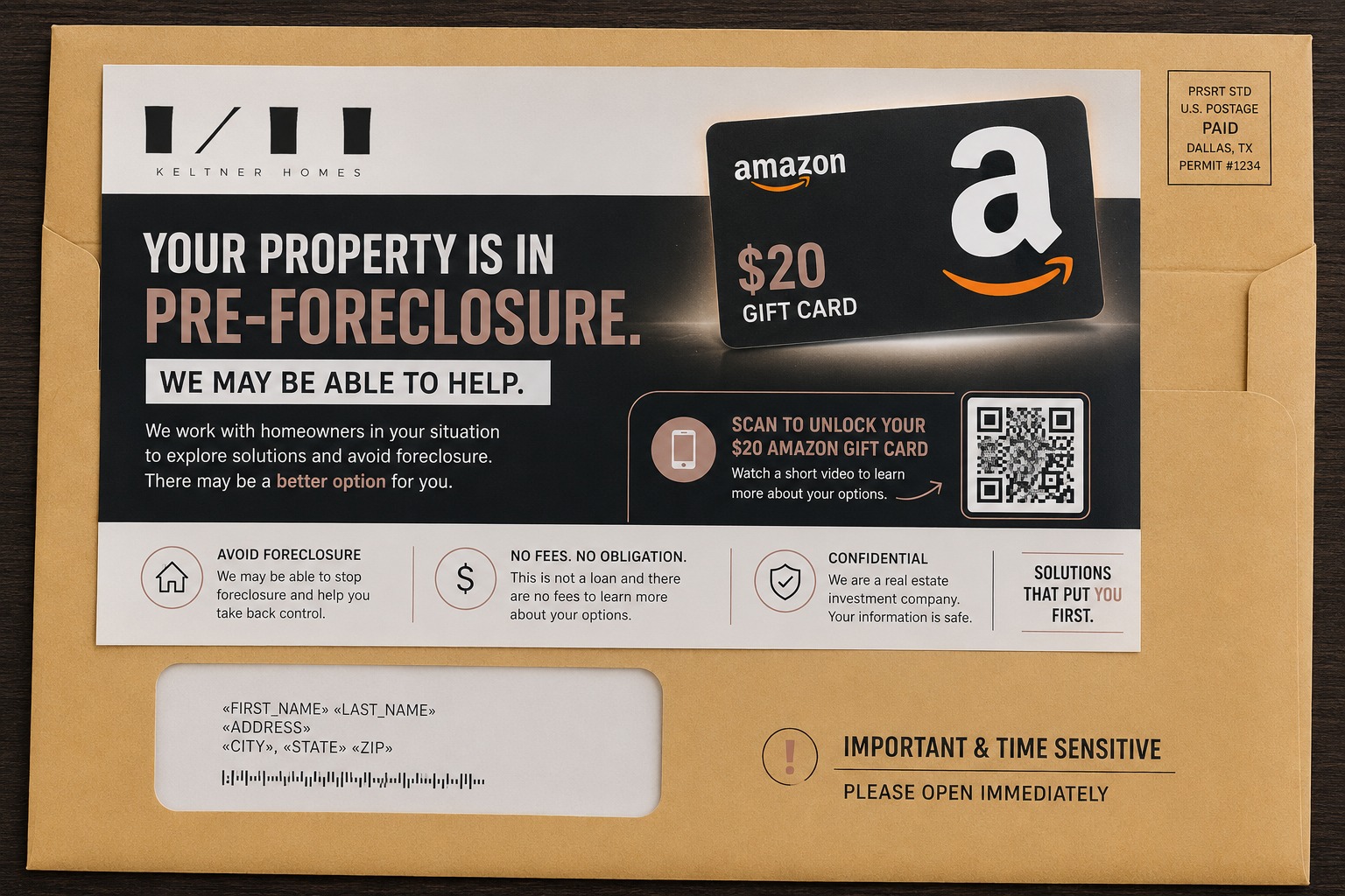 A premium ACE mailer package