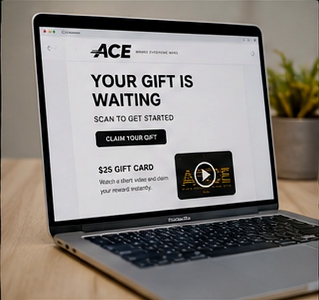 An ACE reward delivered by email